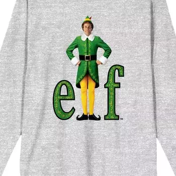 Мужская футболка с длинными рукавами и логотипом Elf William Buddy Hobbs Licensed Character