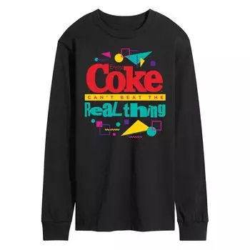 Мужская футболка с длинными рукавами и рисунком CocaCola Can't Beat the Real Thing Licensed Character