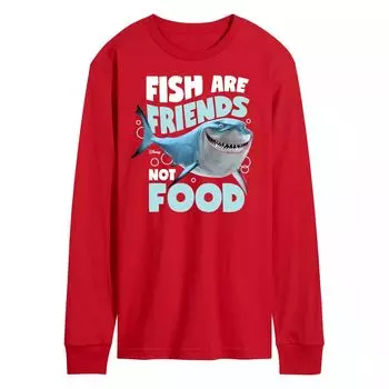 Мужская футболка с длинными рукавами и рисунком Disney/Pixar «В поисках Немо» Fish Are Friends