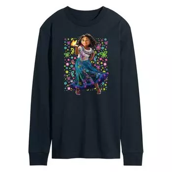 Мужская футболка с длинными рукавами и рисунком Disney's Encanto Mirabel Licensed Character