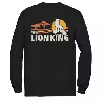 Мужская футболка с длинными рукавами и рисунком Disney's The Lion King Savannah Sunrise