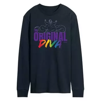 Мужская футболка с длинными рукавами и рисунком Disney Villains Diva