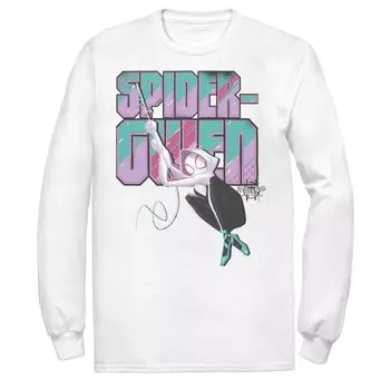 Мужская футболка с длинными рукавами и рисунком Marvel Spider-Man Spiderverse Gwen Swing