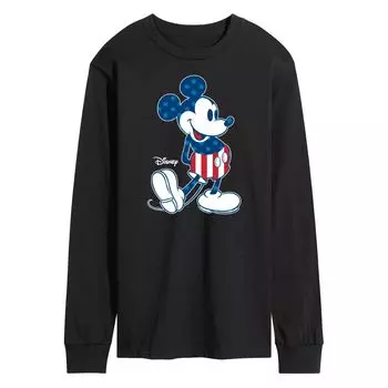 Мужская футболка с длинными рукавами и рисунком Микки Мауса Disney's Licensed Character