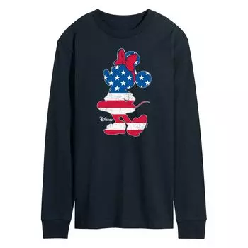 Мужская футболка с длинными рукавами и рисунком Минни Маус Disney's Americana Licensed Character