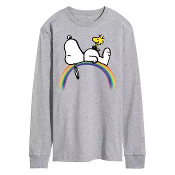 Мужская футболка с длинными рукавами и рисунком Peanuts Snoopy Licensed Character
