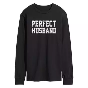Мужская футболка с длинными рукавами и рисунком Perfect Husband Licensed Character
