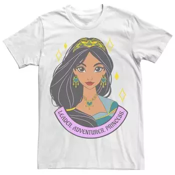 Мужская футболка с длинными рукавами и рисунком "Жасмин портрет" 's Aladdin Disney