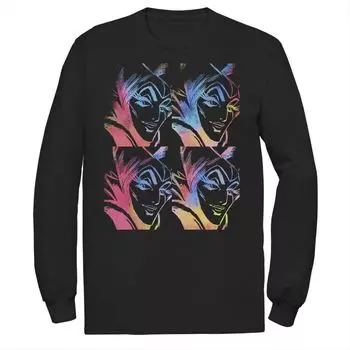 Мужская футболка с длинными рукавами и трафаретными панелями «Спящая красавица» «Злодеи Диснея» Disney