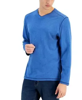 Мужская футболка с длинными рукавами и v-образным вырезом Morro Bay Tommy Bahama, синий