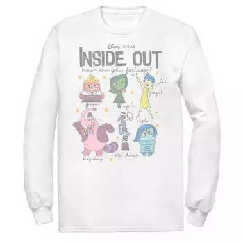 Мужская футболка с длинными рукавами Inside Out How Are You Feeling Group Shot Disney / Pixar