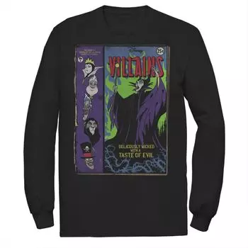 Мужская футболка с длинными рукавами из комиксов Disney Villains Deliciously Wicked Comic