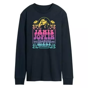 Мужская футболка с длинными рукавами Janis Joplin Fillmore Licensed Character