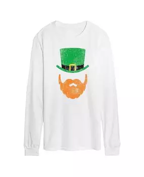 Мужская футболка с длинными рукавами leprechaun face AIRWAVES, белый