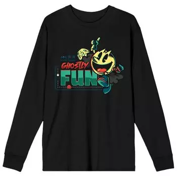 Мужская футболка с длинными рукавами Pac-Man Ghostly Fun Licensed Character
