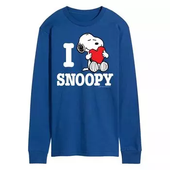 Мужская футболка с длинными рукавами Peanuts I Love Snoopy Licensed Character