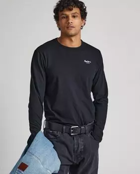 Мужская футболка с длинными рукавами Pepe Jeans, черный