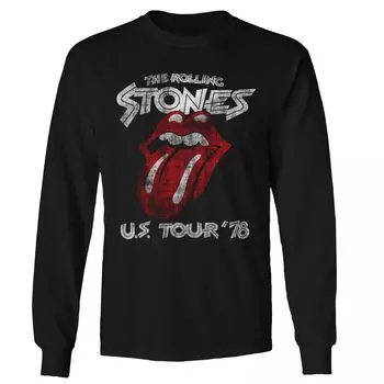 Мужская футболка с длинными рукавами Rolling Stones US Tour 78 Licensed Character