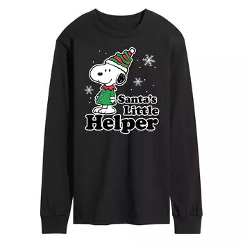 Мужская футболка с длинными рукавами Santa's Little Helper арахисового цвета Licensed Character