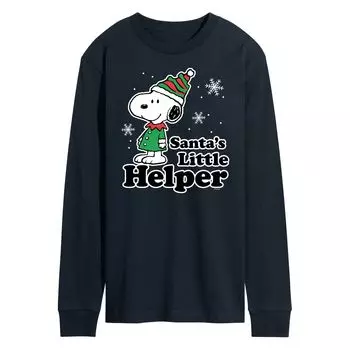Мужская футболка с длинными рукавами Santa's Little Helper арахисового цвета Licensed Character