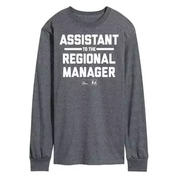 Мужская футболка с длинными рукавами The Office Assistant Regional Mgr Licensed Character