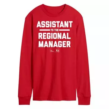 Мужская футболка с длинными рукавами The Office Assistant Regional Mgr Licensed Character