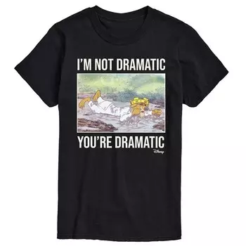 Мужская футболка с драматическим рисунком Disney's Robin Hood, черный