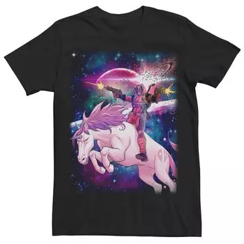 Мужская футболка с единорогом из комиксов Marvel Deadpool Space Unicorn Licensed Character