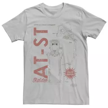 Мужская футболка с фигуркой The Mandalorian AT-ST Star Wars