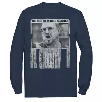 Мужская футболка с флаером Big Lebowski Walter Best Of Quotes Licensed Character