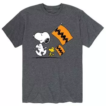 Мужская футболка с флагами Peanuts Charlie Brown Licensed Character