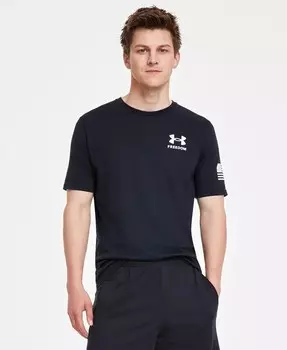 Мужская футболка с флагом свободы Under Armour, черный