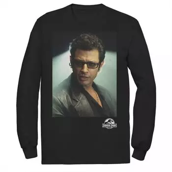Мужская футболка с фотографией «Парк Юрского периода» Ian Malcolm Head Shot Licensed Character