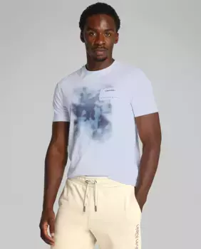 Мужская футболка с фотопечатью Calvin Klein, белый