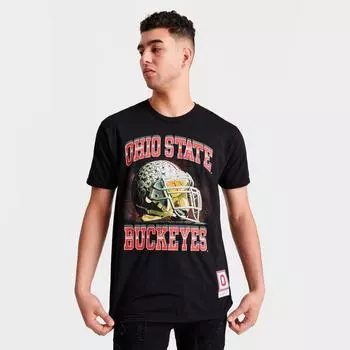 Мужская футболка с футбольным принтом Mitchell &amp; Ness Buckeye, черный