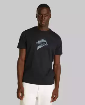Мужская футболка с гелевым логотипом Calvin Klein, чёрный