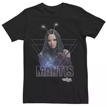 Мужская футболка с геометрическим рисунком GOTG Mantis, бюстом и портретом Marvel