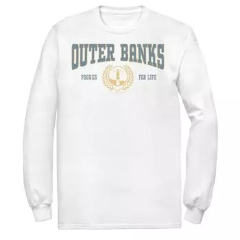 Мужская футболка с гербом в университетском стиле Outer Banks Licensed Character