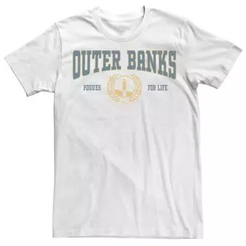 Мужская футболка с гербом в университетском стиле Outer Banks Licensed Character