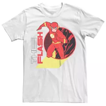 Мужская футболка с героями мультфильмов DC Comics The Flash Running Licensed Character