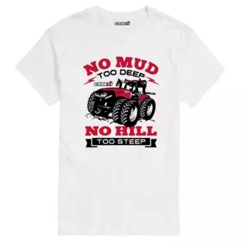 Мужская футболка с глубоким рисунком «no mud too deep» Licensed Character, белый