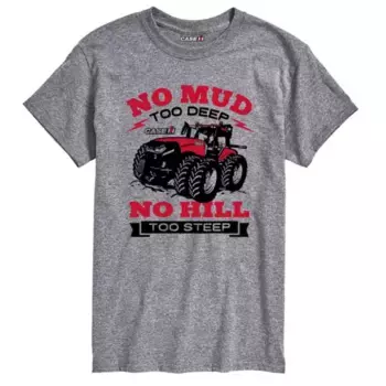 Мужская футболка с глубоким рисунком «no mud too deep» Licensed Character, серый