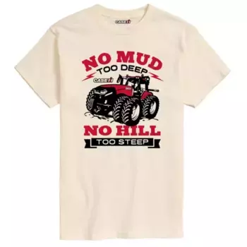 Мужская футболка с глубоким рисунком «no mud too deep» Licensed Character, бежевый