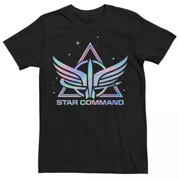 Мужская футболка с голографическим логотипом Star Command Disney/Pixar Lightyear Licensed Character