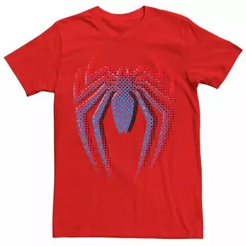 Мужская футболка с градиентным логотипом Marvel Spider-Man и графическим рисунком Licensed Character
