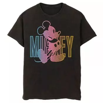 Мужская футболка с градиентным рисунком Disney's Mickey Mouse Licensed Character