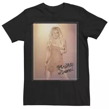 Мужская футболка с градиентом и фотографией Britney Spears Licensed Character