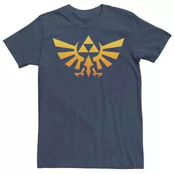 Мужская футболка с градиентом и короткими рукавами Nintendo Legend Of Zelda Triforce Triforce Licensed Character