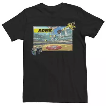 Мужская футболка с графическим изображением и плакатом Mechanica Ninjara Battle Arena Licensed Character