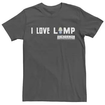 Мужская футболка с графическим логотипом Anchorman I Love Lamp Licensed Character